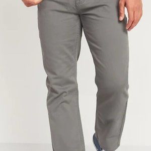 NEW NEW Straight Five-Pocket Twill Chinos Pants sz 26x30